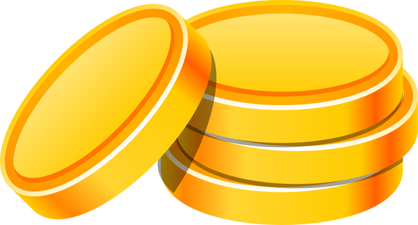 Stack of Gold Coins Illustration